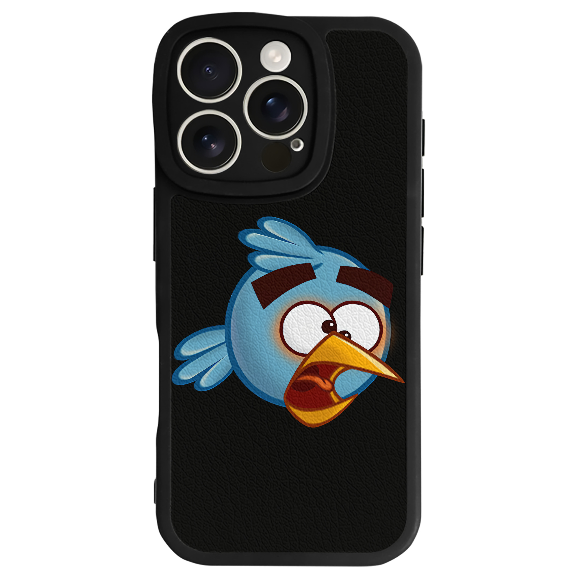 （画像用） Angry Birds アングリーバード 【iPhone 16シリーズ対応】シリコンスマホケース（レザー調） 材質：シリコン